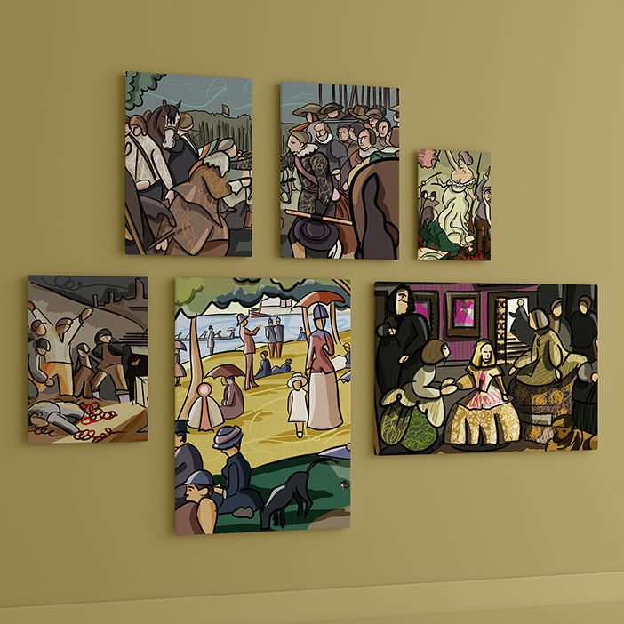 Ilustración cuadros